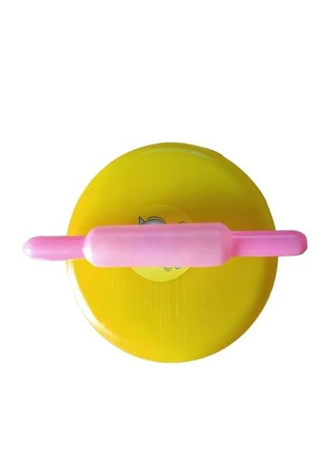 Toodles Learnings Rolling Pin and Plastic Chakla Belan Chapati Maker for Kids Ages 3 and Up Interactive Pretend Play Educational Toy for Cooking & Motor Skill Development - Image 1